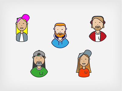 A couple more freelancers got added to the mix avatar character illustration