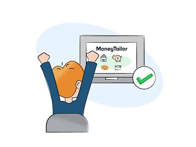 MoneyTailor Email Illustration branding character design email illustration sketch