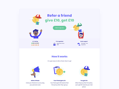 Refer a friend branding character design graphicdesign icon illustration logo sketch ui ux vector website