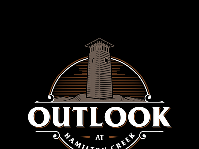 OUTLOOK HAMILTON CREEK altarisdesign creek hamilton illustration logo logodesign logos neighborhood