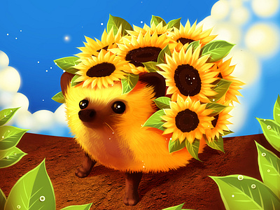 Sunflowerhog smol