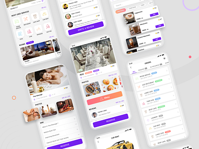 Hotel Services App app design hotel services ui ux