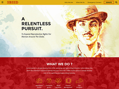 SBS Foundation (NGO) foundation website ngo ui design web design website design