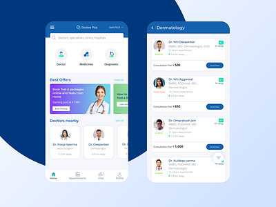 Medical and Health Solution app appdesign concept doctor app hospital medical ui ux