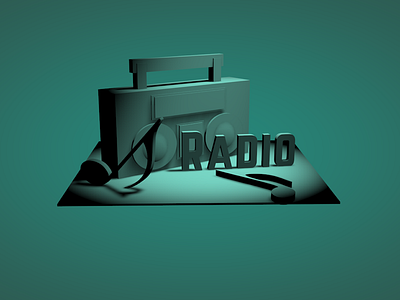 Radio Vibes 3d aftereffects art cinema4d design