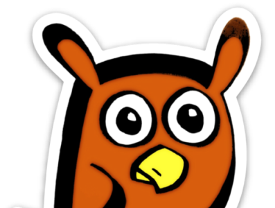 Owl Sticker cartoon owl