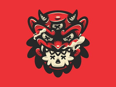 Buto Abang buto character devil flip giant illustration kaiju mascot mask monster urban vector