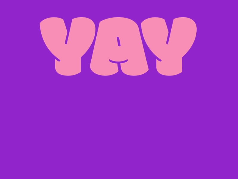 Yay I'm Gay Sticker 🏳️‍🌈 animation gay gaypride gif mograph pride pridemonth queer queerart type typography