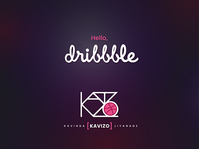 Hello Dribbble! 3d branding first shot graphic design hellodribbble helloworld kavizo ui ux