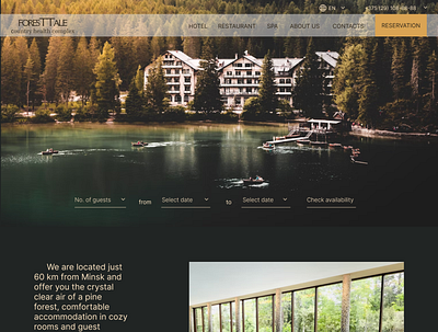 Site SPA-Hotel by the river branding design graphic design logo river site spa hotel by the river spa hotel ui ux проект сайт