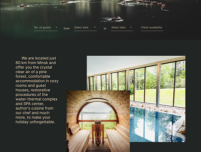 Site SPA-Hotel by the river branding design graphic design logo motion graphics spa hotel ui ux проект сайт