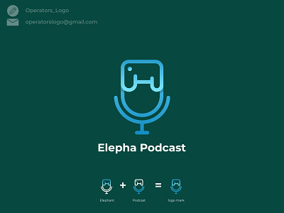 Elepha Podcast logo Design ! art artgallery behance branding dribbble elephant graphic graphic design idea logo logodesigns logofamous logoinspirations logomaker logomark logos logotype podcast vector vectorart