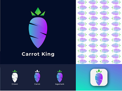 Carrot king Modern logo!