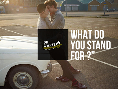 Dr. Martens Advertising - What do you stand for?" boots brand dr.martens logo london shoes uk