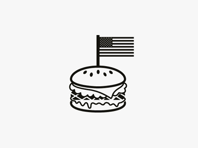 NOT McDonald's - Hamburger america burger design food graphic hamburger icon illustration infographic mc mcdonald vector