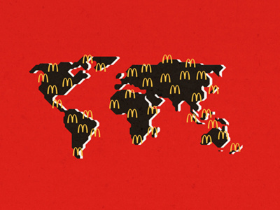 NOT McDonald's - World burger design food graphic hamburger icon illustration infographic mc mcdonald vector world