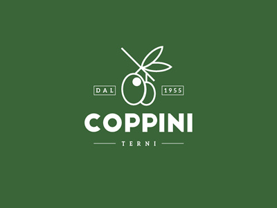 COPPINI extra virgin olive oil - Logo brand design extra food graphic identity logo oil olio olive restyling virgin