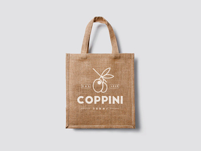 COPPINI extra virgin olive oil - Shopper bag brand design extra food graphic logo oil olio olive shopper virgin