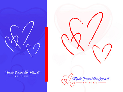 Made From The Heart Logo branding design gift graphic design illustration logo love shop typography vector