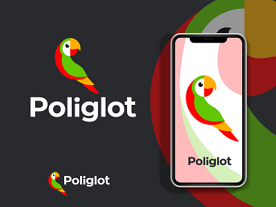 Poliglot App Logo app branding design graphic design illustration logo typography vector