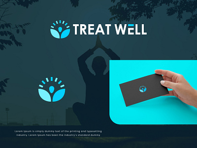 Treat Well Logo branding design graphic design healing health icon illustration logo typography vector wellness
