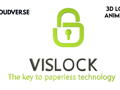 VisLock Logo animation branding design graphic design illustration logo