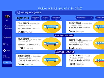 Courier System Dashboard