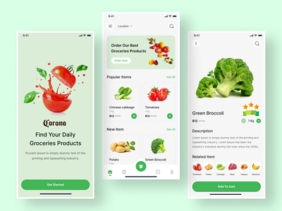 Food Mobile App Design