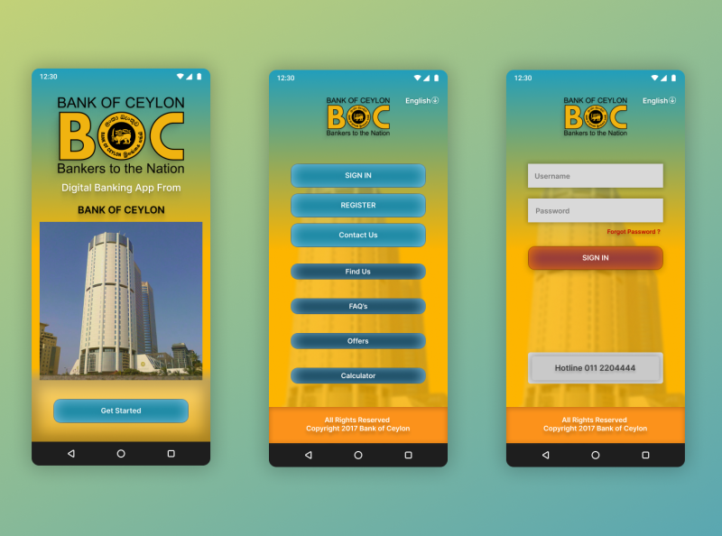 BOC Online Banking App NEW UI By Isuru Wickramanayake On Dribbble