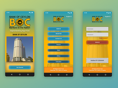 BOC Online Banking App NEW UI 2022 app branding design illustration logo mobile ui ux vector