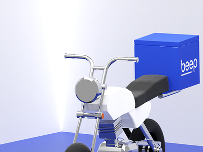 3D motorcycle model 3d branding design illustration