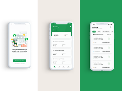 Botiga - Ecommerce Merchant Delivery App delivery app ecommerce app illustraion merchant app minimal mobile app order management store app