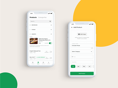 Botiga - Store Management ecommerce app food delivery mobile app product design store management