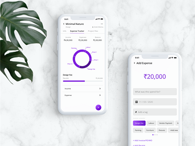 Expense tracker for Interior Designers