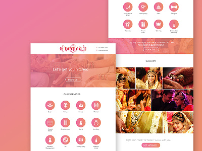 A Landing Page for Indian Wedding Planner