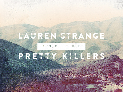 Lauren Strange and the Pretty Killers band logo vintage