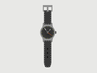 Watch 2d app branding design graphic design illustration logo typography ui ux ve vector watch