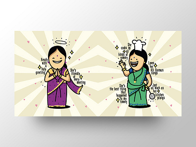 Women's Day Greetings - 02 card cartoon celebration character daughter design friend greetings happy mother sister women