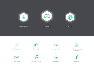 Internet Speed Test Icons