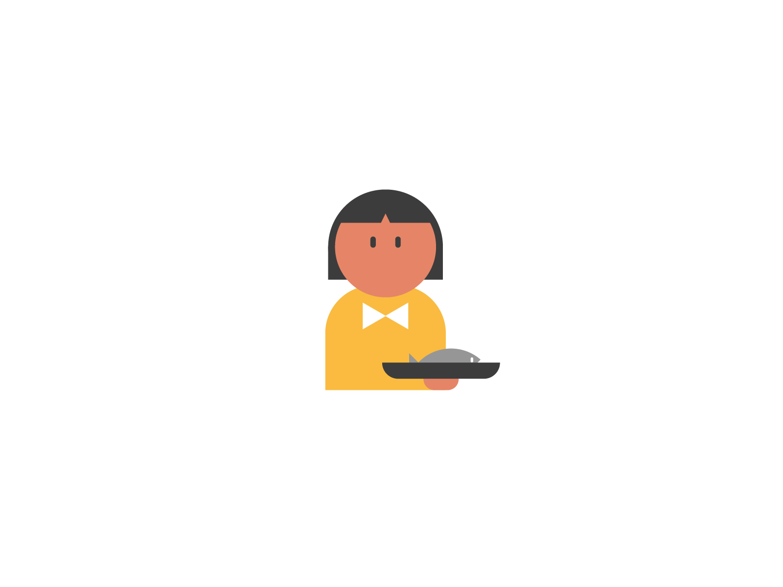 Life of a Butler - Fish animation butler character clean cute design fish flat freelance fun geometric gif gif animation girl illustration lady minimal motion vector women