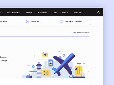 Finance Illustration - Travel and Airline