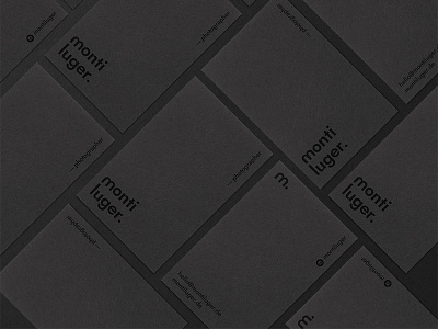 Monti Luger - Branding: Business Cards Mockup