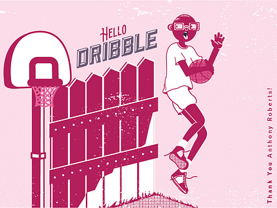 First Shot anthony roberts dribbble first shot illustration jordan nike reebok