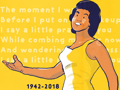 Aretha Tribute alabama design editorial illustration graphic illustration