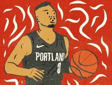 Dame Dolla adobe draw basketball espn march madness nba playoffs