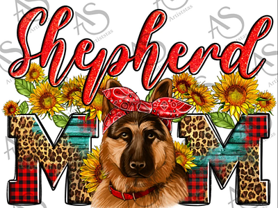 German Shepherd Mom Png, German Shepherd Png 3d animation app branding design graphic design illustration logo motion graphics ui vector
