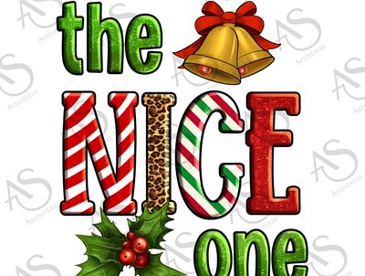 The Nice One Png Sublimation Design, Merry Christmas Png 3d animation app branding design graphic design illustration logo ui vector