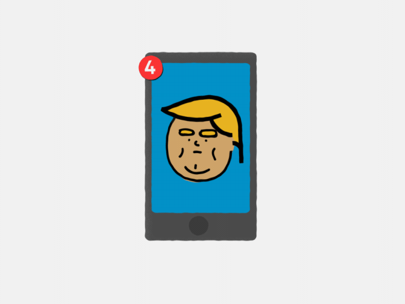 Tweeter in Chief aftereffects animation character gif illustration