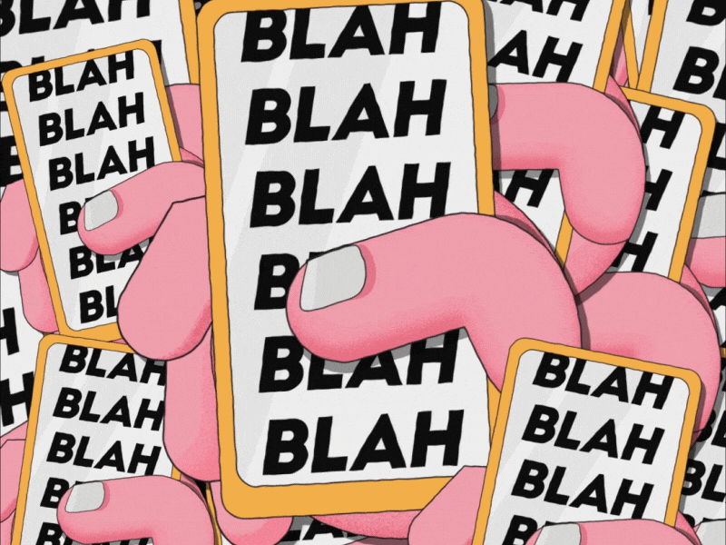 Blah Blah Blah aftereffects animation character design gif illustration