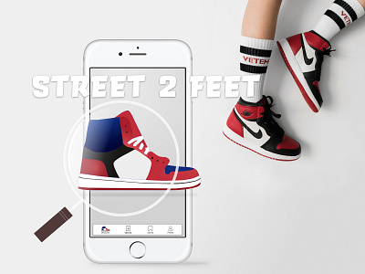 Street 2 Feet app nike promo shoe sneaker ui